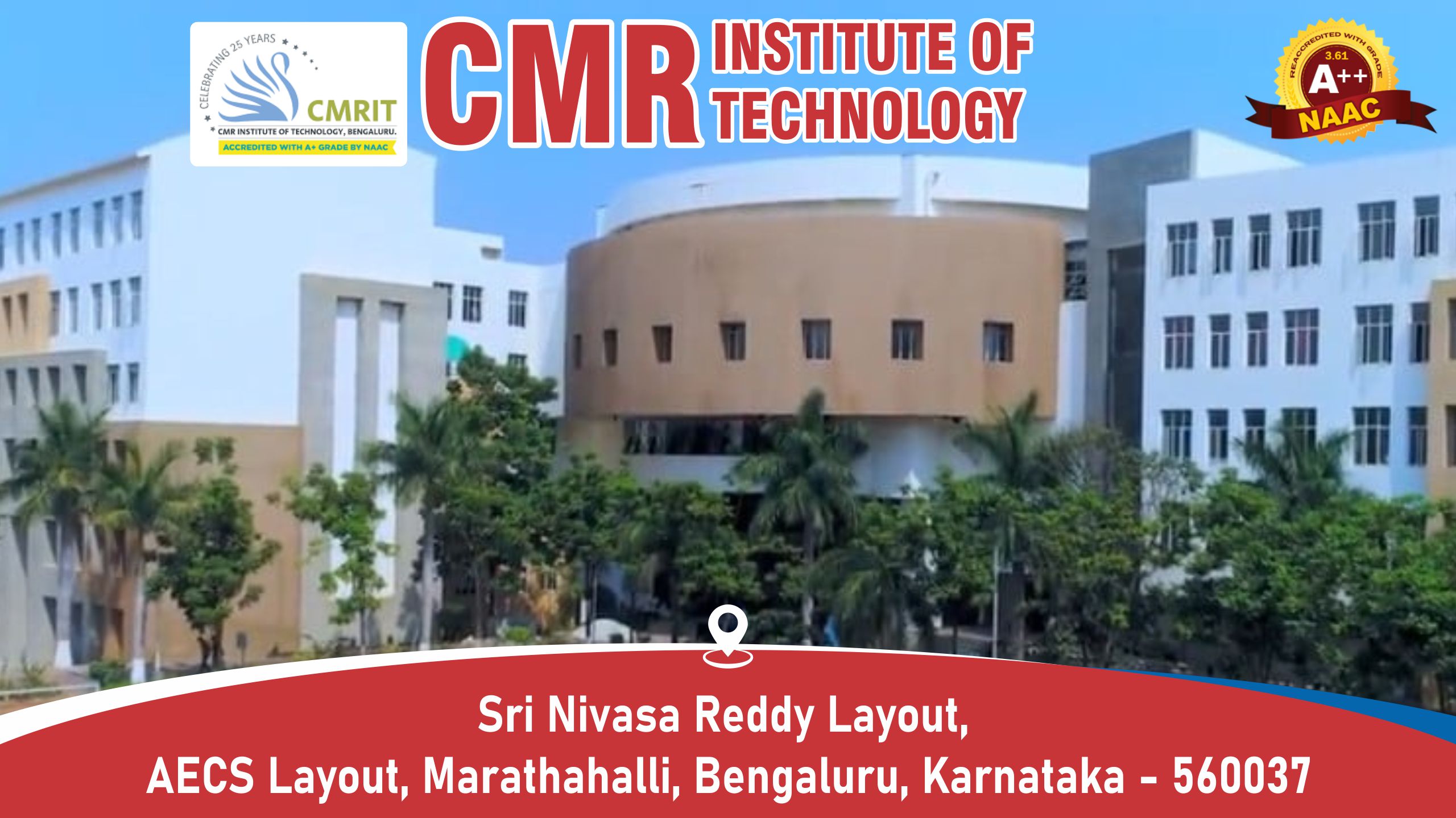 out side view of CMR Institute of Technology